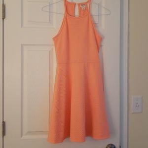 Coral Skater dress